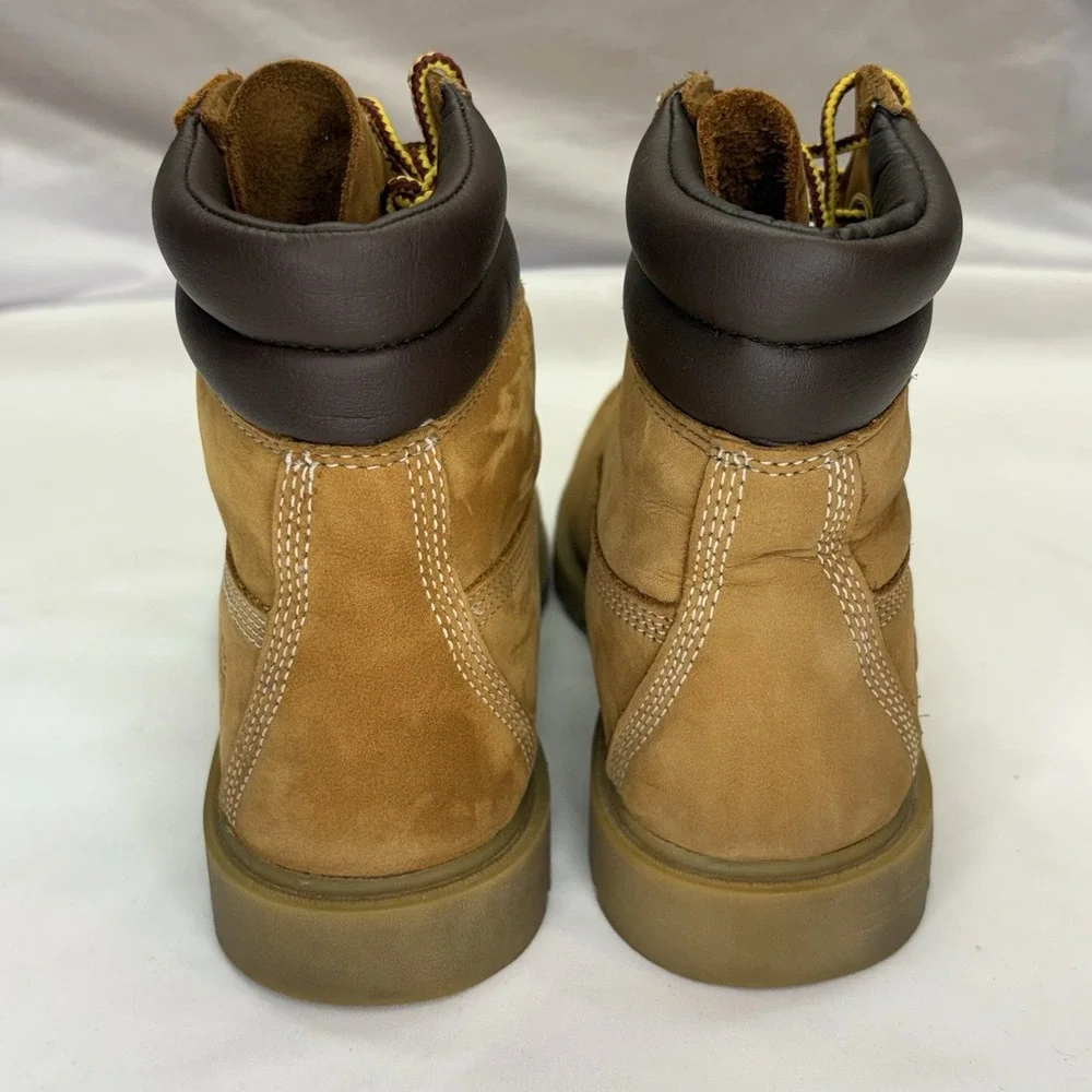 Timberland Premium 6 Inch Waterproof Boots Color Wheat Nubuck Womens size 9M